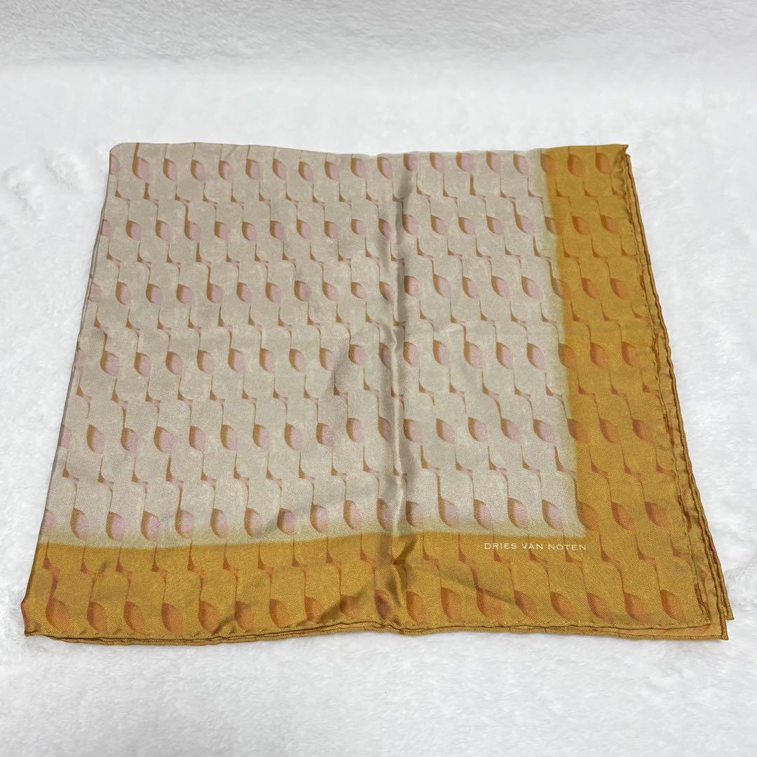 DRIES VAN NOTEN シルクスカーフ ORN/65×63