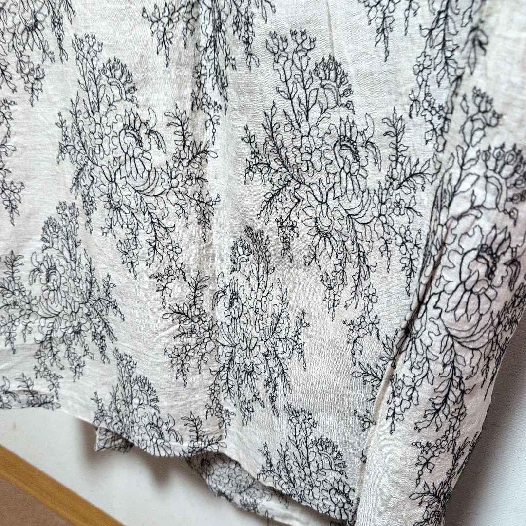 美品　nest Robe エンブロイダリーリネン ワンピース　フリーサイズ