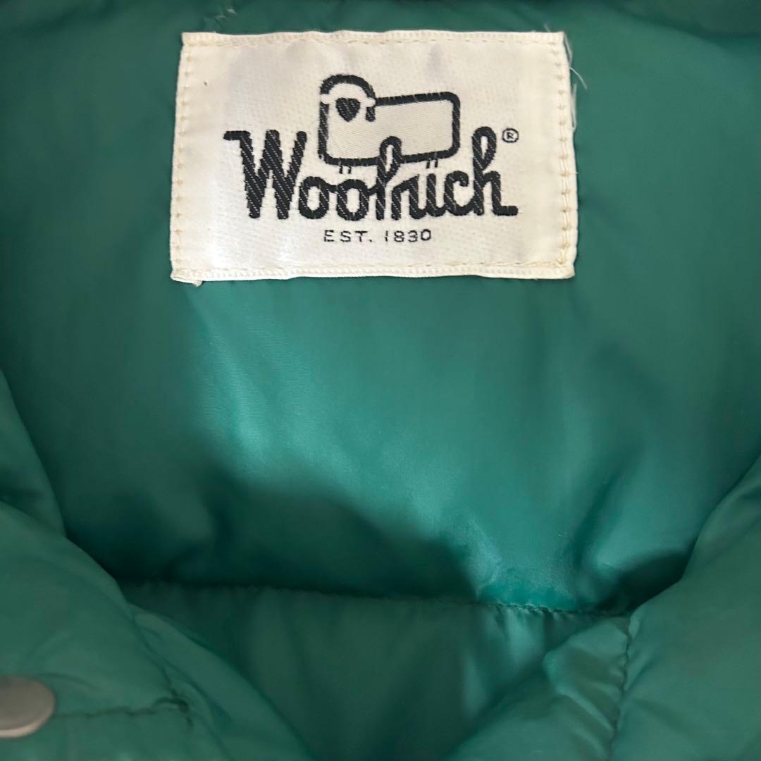 70s WOOLRICH DOWN VEST \"GREEN\" USA製