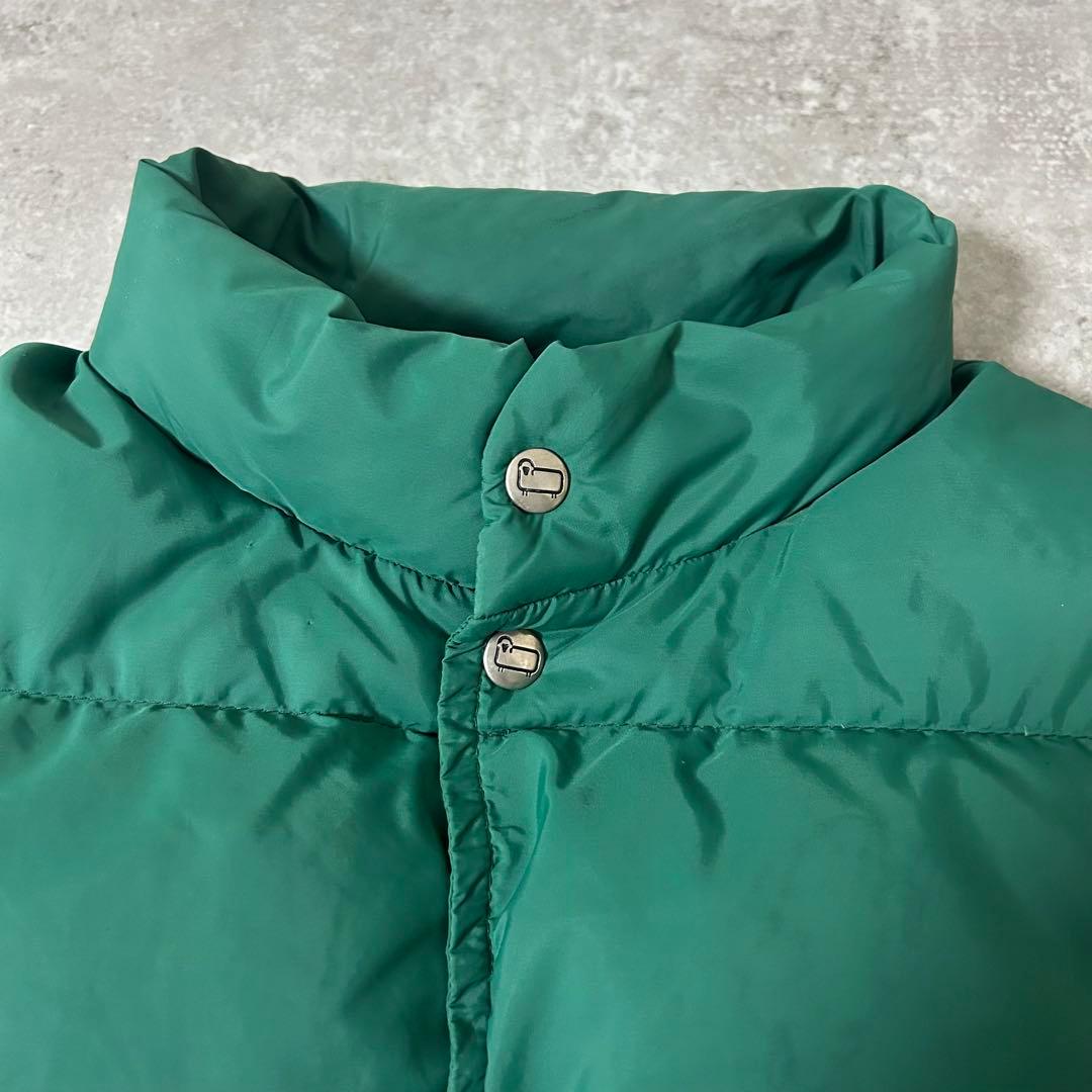 70s WOOLRICH DOWN VEST \"GREEN\" USA製