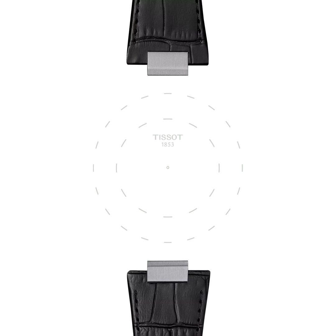 TISSOT オフィシャル ブラック PRX 42MM レザー ストラップ