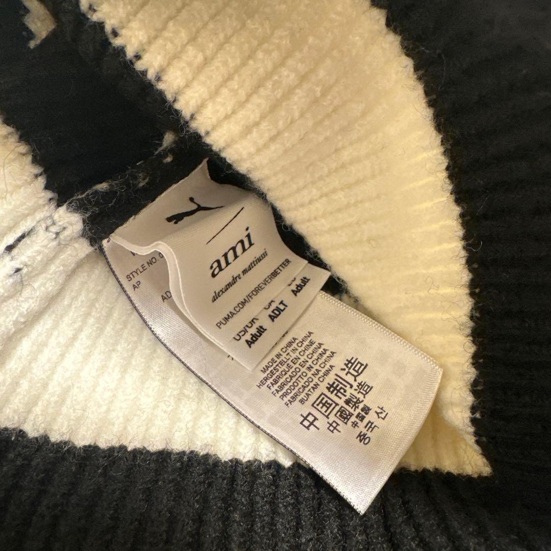 新品未使用 ami paris PUMA コラボ ニット帽　ビーニー　即日発送