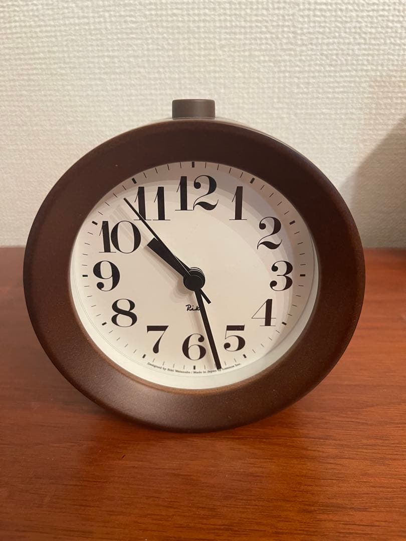 インテリア時計 Lemnos RIKI ALARM CLOCK