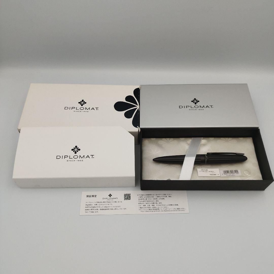 【廃盤・未使用】DIPLOMAT Aero マットブラック 万年筆 ニブF