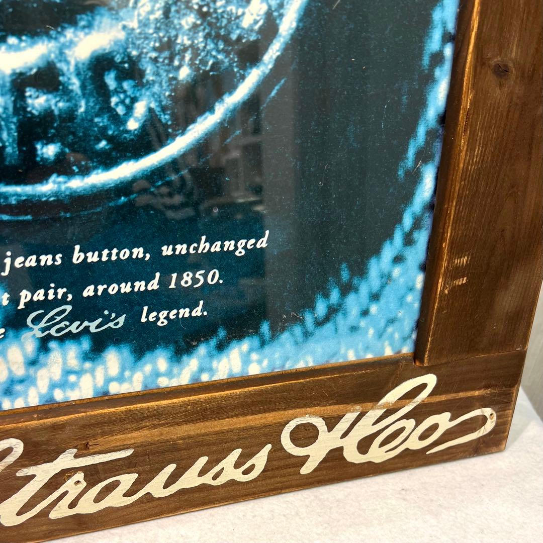 Levi'sヘッド ボタン アートフレーム リーバイス 非売品 レア