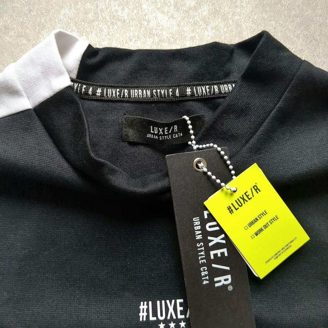 【完売品】　LUXE/R 　ラグジュ　メンズ　ゴルフシャツ 　М　半袖　ブラック