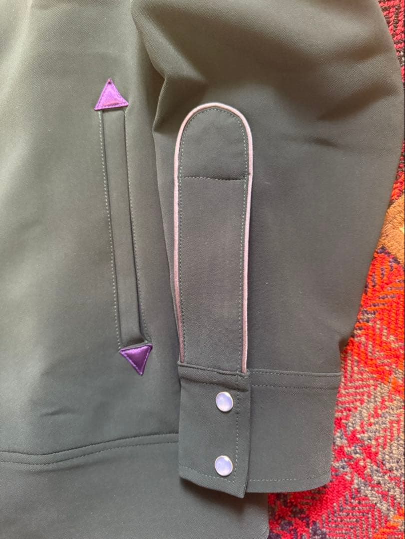 ち*ず様 m*7様 ウエスタンジャケット ダークグリーン 蝶刺繍