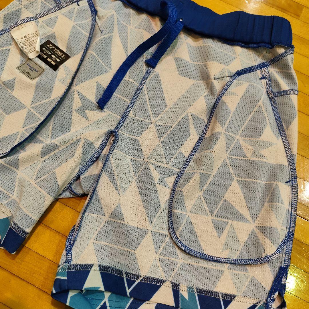 YONEX　ハーフパンツ　Sサイズ　ブルー　総柄