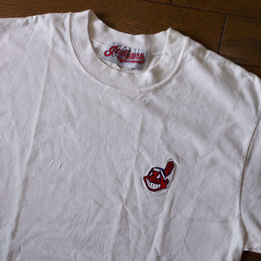 インディアンズ 刺繍Tシャツ ホワイト