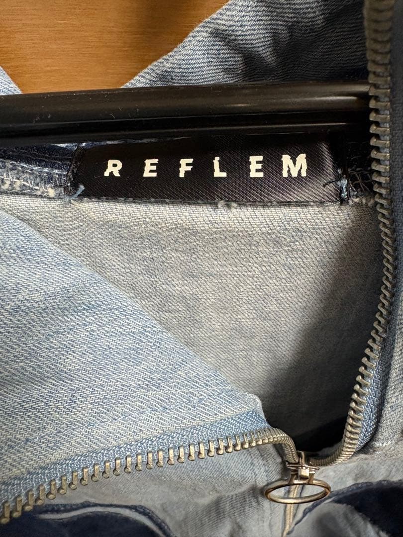 REFLEM ハイネックデニムパーカー