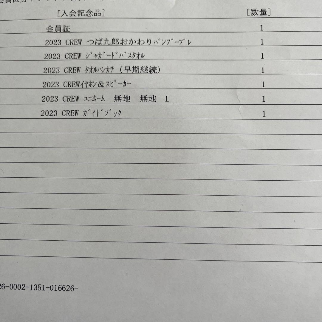 ヤクルトスワローズ　2023 プラチナ会員　記念品　6点