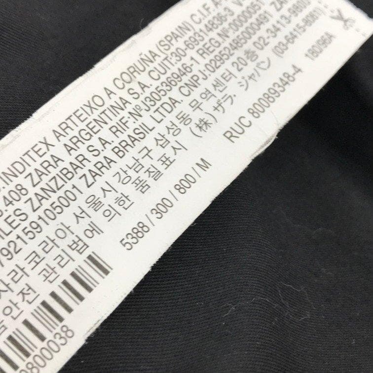 ZARA ザラ ブラックレザー ダブルライダースジャケット