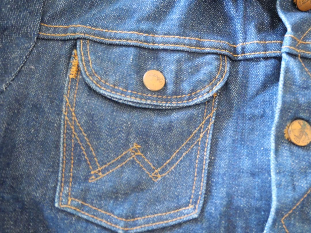 【極美品】70年代ラングラー 124mj デニムジャケットsize 34
