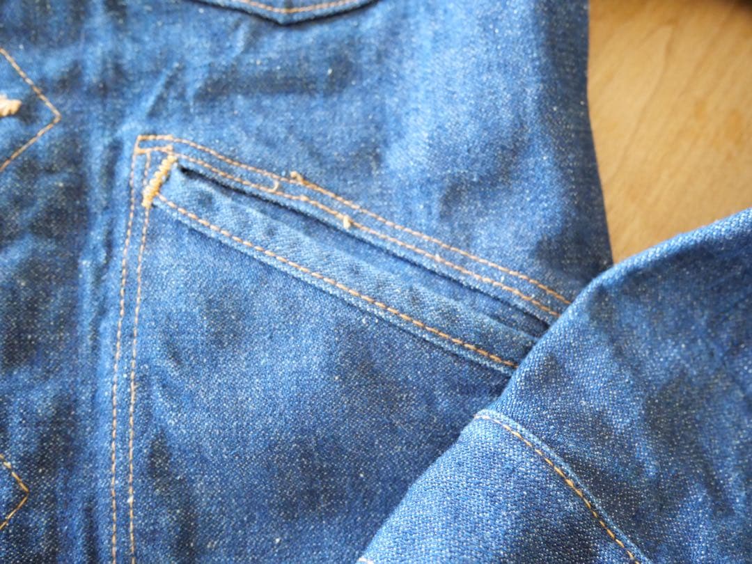 【極美品】70年代ラングラー 124mj デニムジャケットsize 34