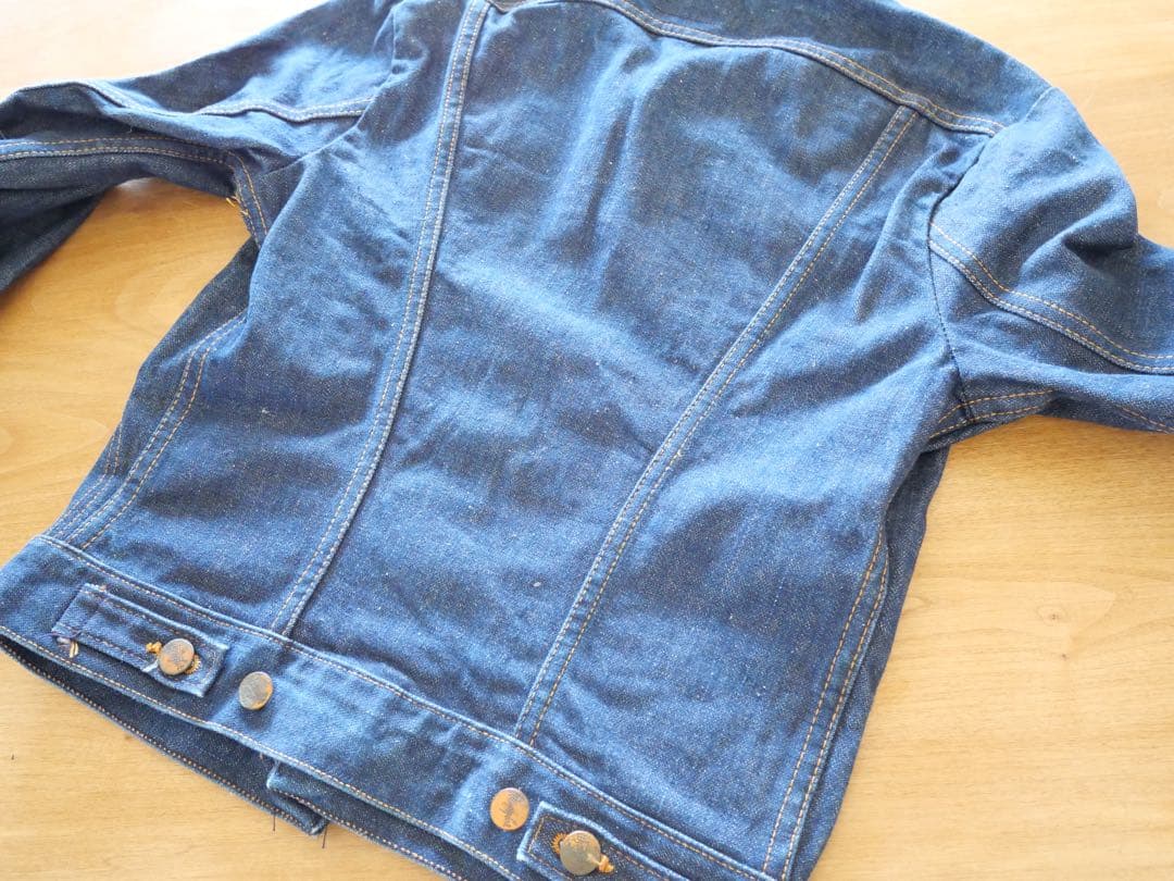 【極美品】70年代ラングラー 124mj デニムジャケットsize 34