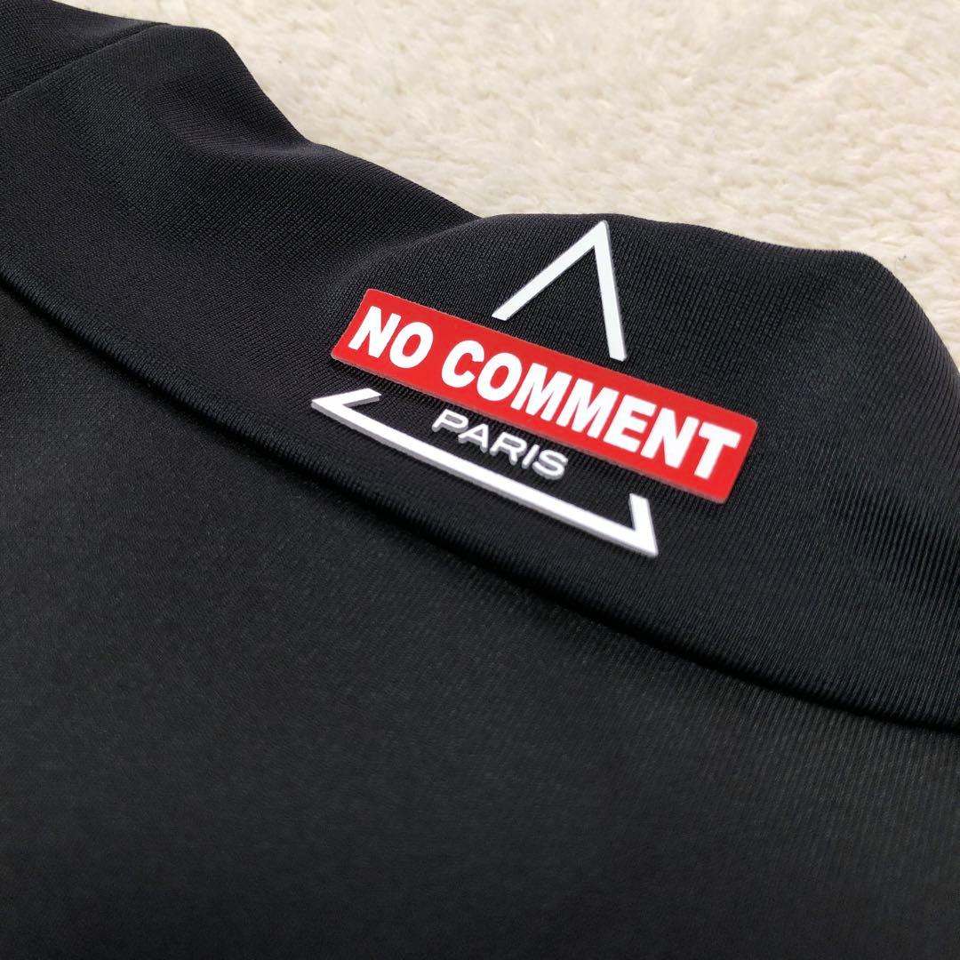 美品　NO COMMENT PARIS 長袖シャツ 黒 長袖モックネック