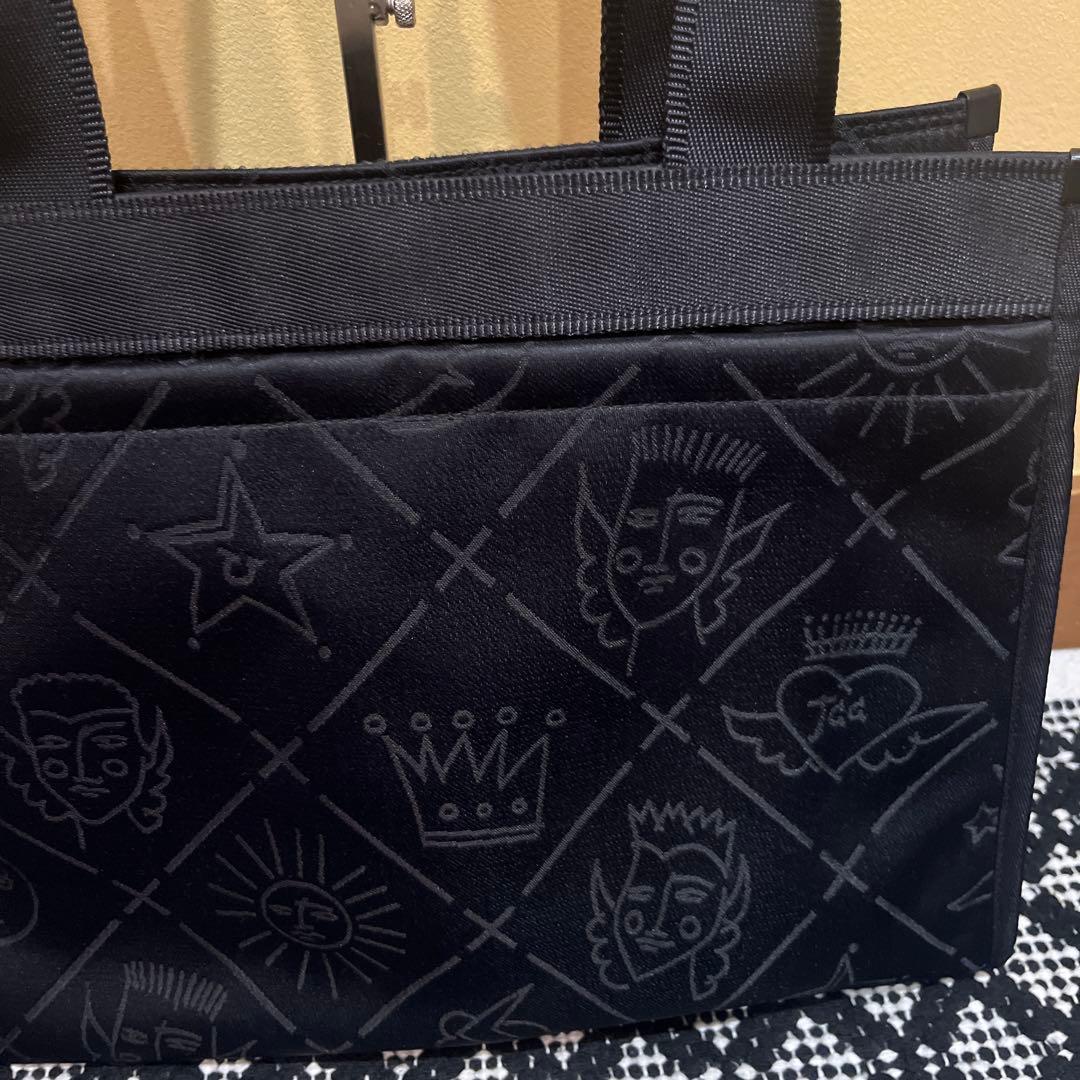美品CASTELBAJACカステルパジャックブラックトートバッグ　モノグラム　金