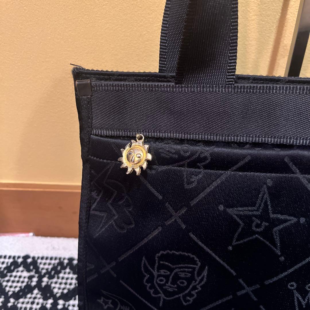 美品CASTELBAJACカステルパジャックブラックトートバッグ　モノグラム　金