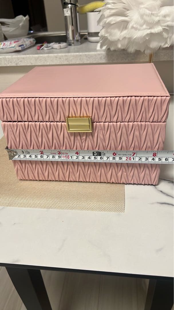Francfranc ピンク ジュエリーボックス ミラー付き