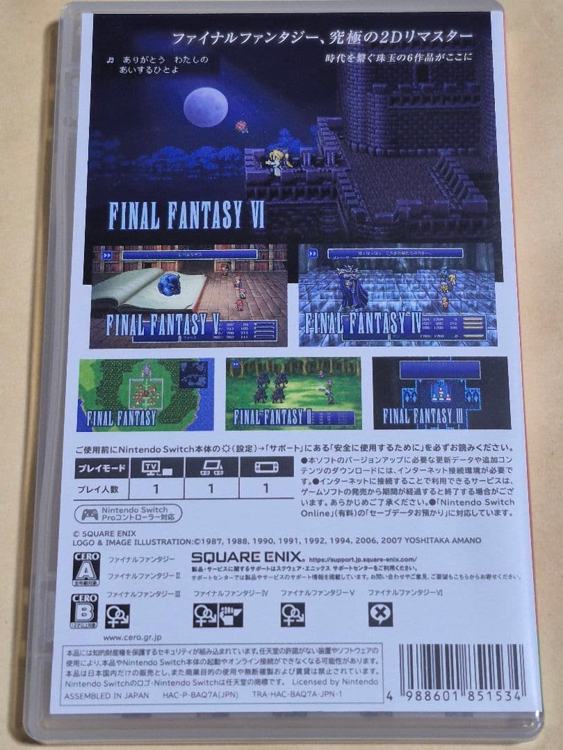 ファイナルファンタジー　メモリアルパッケージ　Switch　日本語版