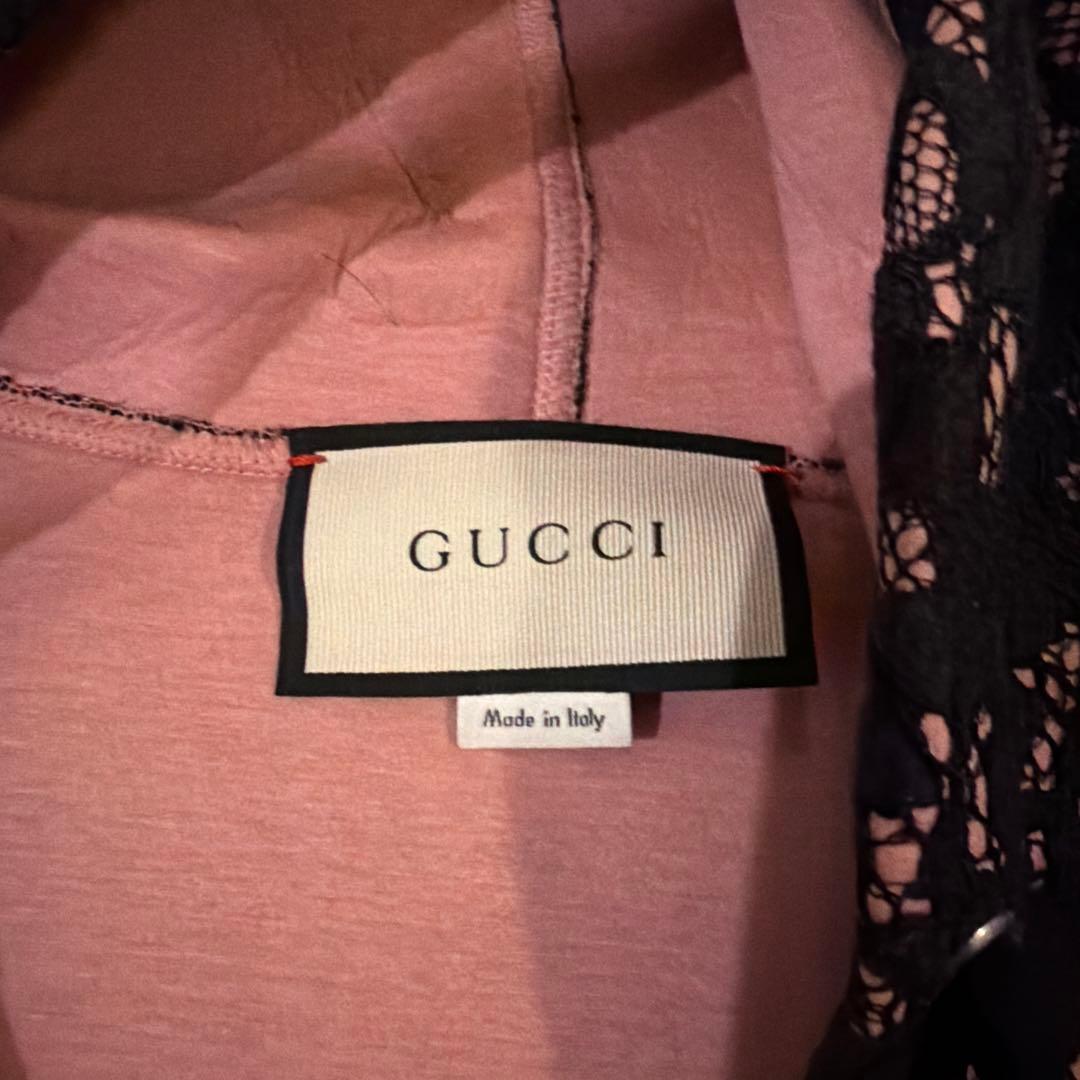 GUCCI 花柄 フード付きパーカー S