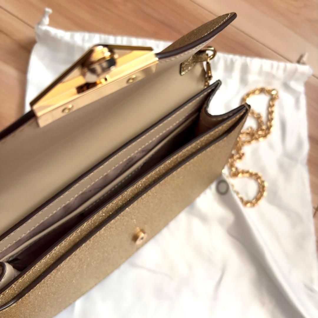 MICHAEL KORS マイケルコース ゴールド クラッチバッグ 披露宴