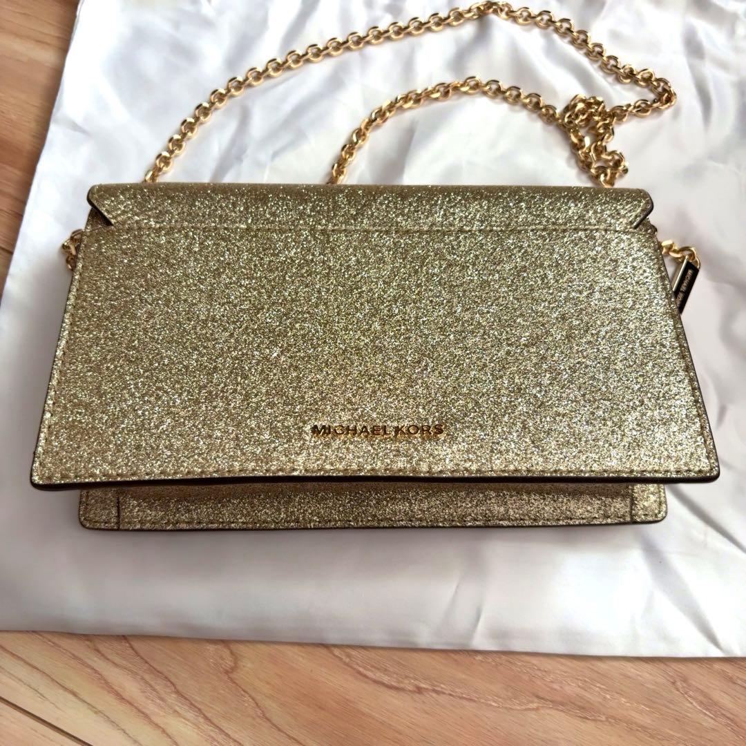 MICHAEL KORS マイケルコース ゴールド クラッチバッグ 披露宴