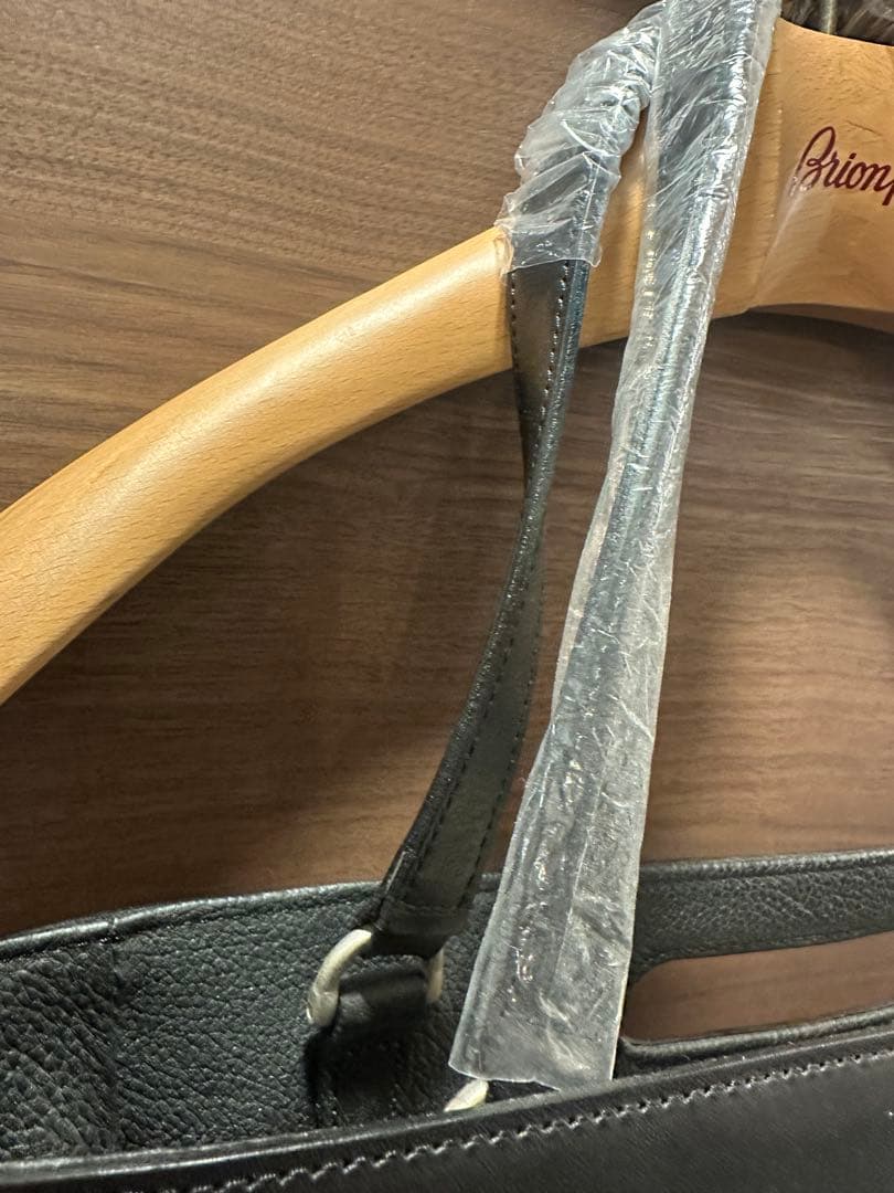 HERGOPOCH レザー トートバッグ 黒 外ポケット付き 未使用品