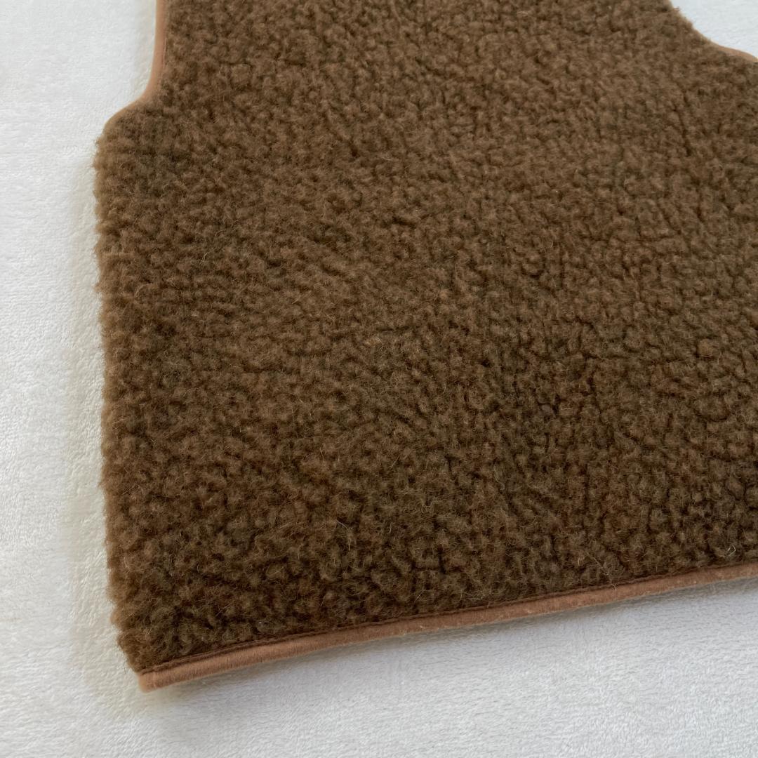 COLD BREAKER　VEST POCKET　ボアジップアップベスト　茶色