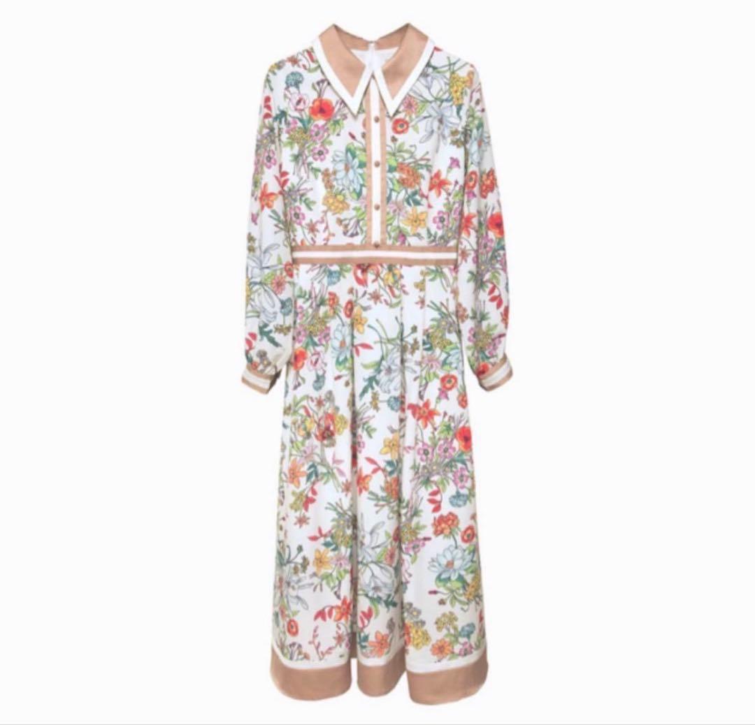 美品✨EmiriaWiz レトロ フラワー ロングワンピース 花柄