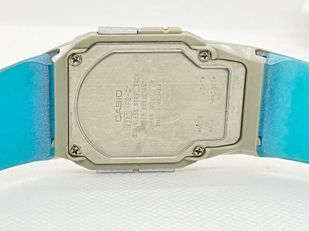 CASIO アナデジ　フィルムウォッチ　ペラ　ブルー　ヴィンテージ　 FS-01