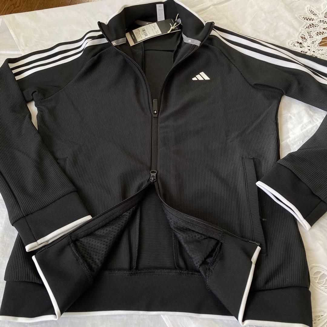 新品adidas アディダス　レディース　ジャケット　スカート セットアップ黒M