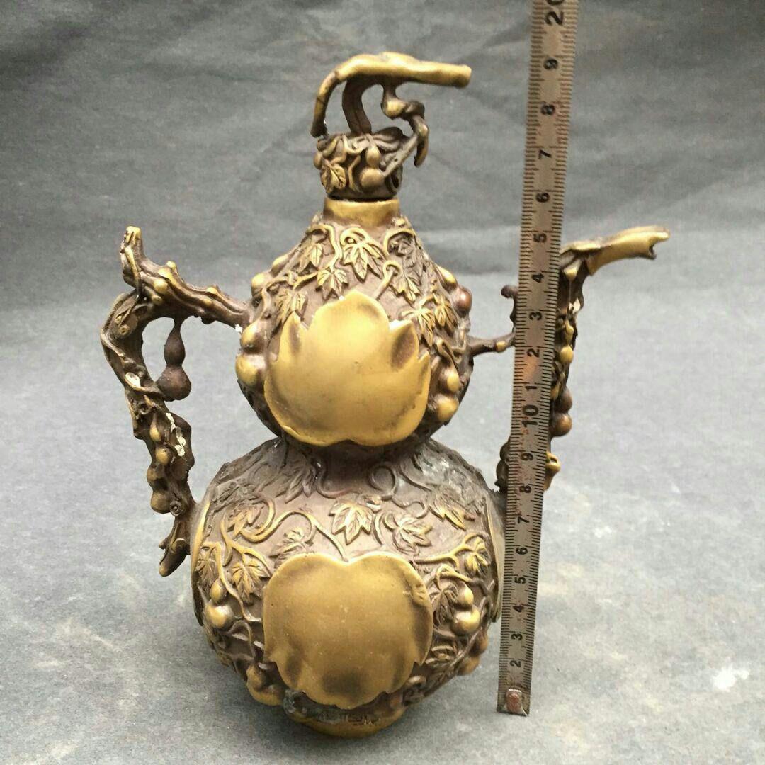 手作りする  純銅  ひょうたん  工芸品  置物5