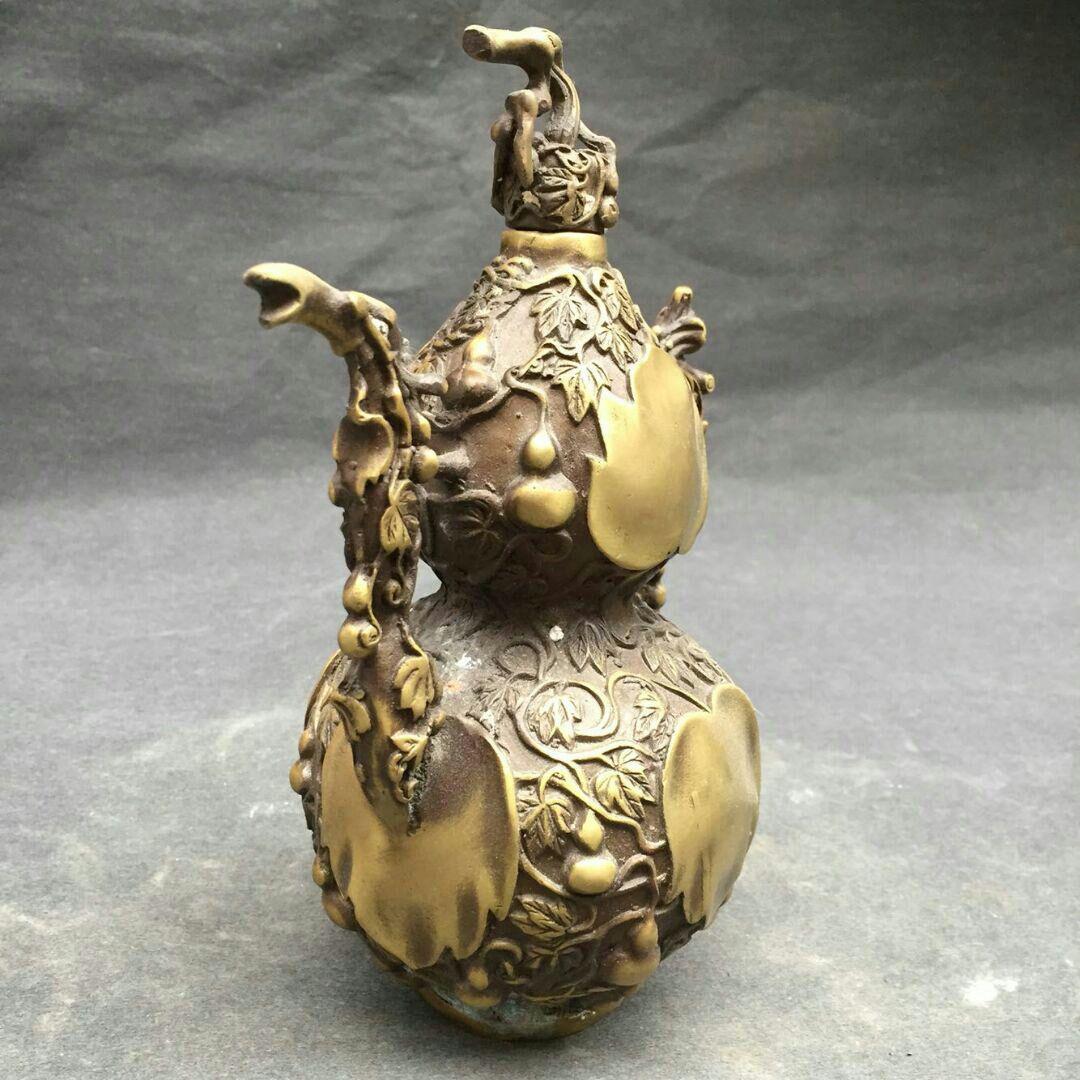 手作りする  純銅  ひょうたん  工芸品  置物5