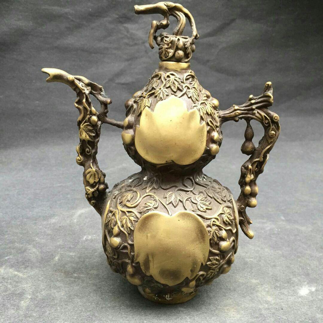 手作りする  純銅  ひょうたん  工芸品  置物5