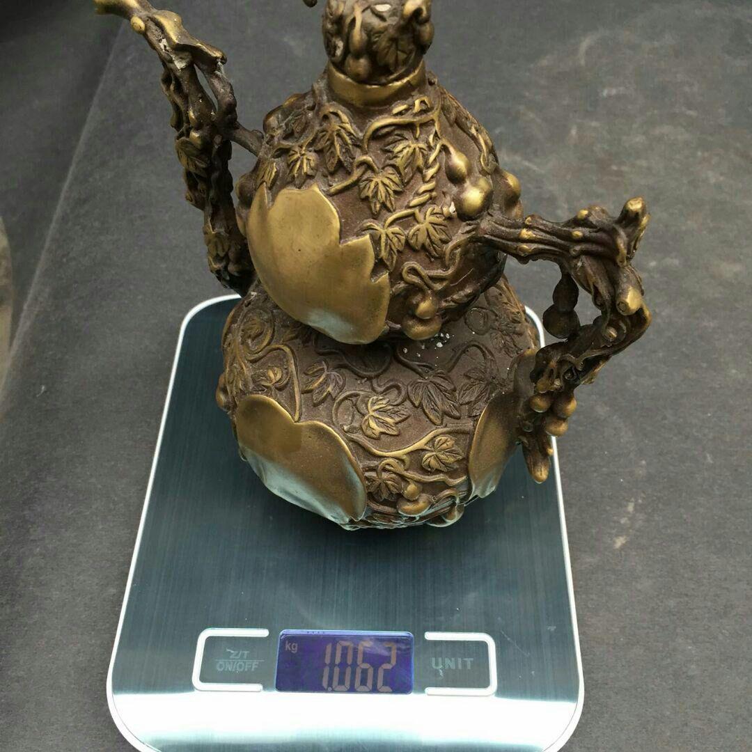 手作りする  純銅  ひょうたん  工芸品  置物5