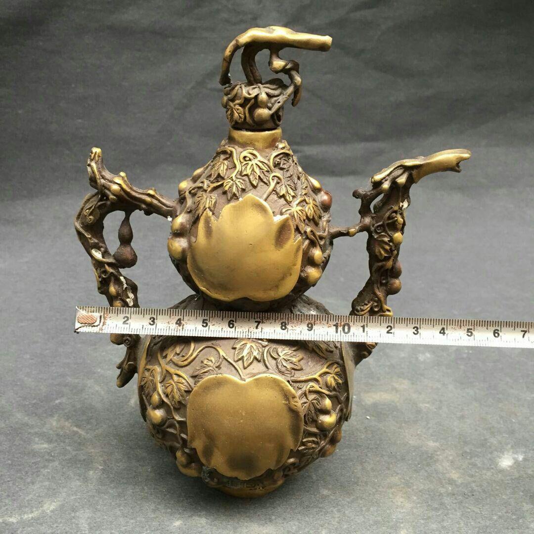 手作りする  純銅  ひょうたん  工芸品  置物5