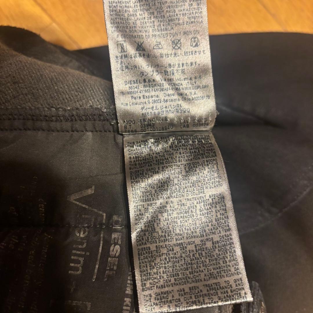 diesel archive コーティング　デニムジャケット　ブラック