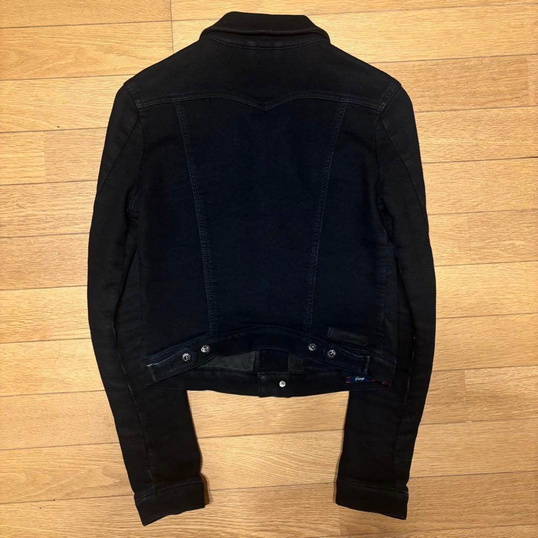diesel archive コーティング　デニムジャケット　ブラック