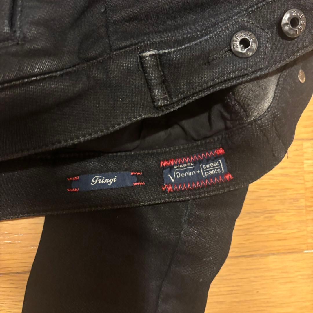 diesel archive コーティング　デニムジャケット　ブラック