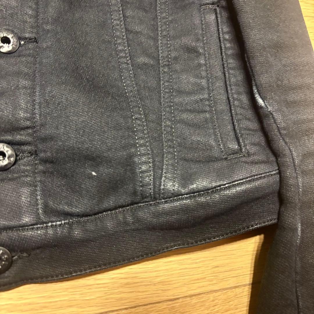 diesel archive コーティング　デニムジャケット　ブラック