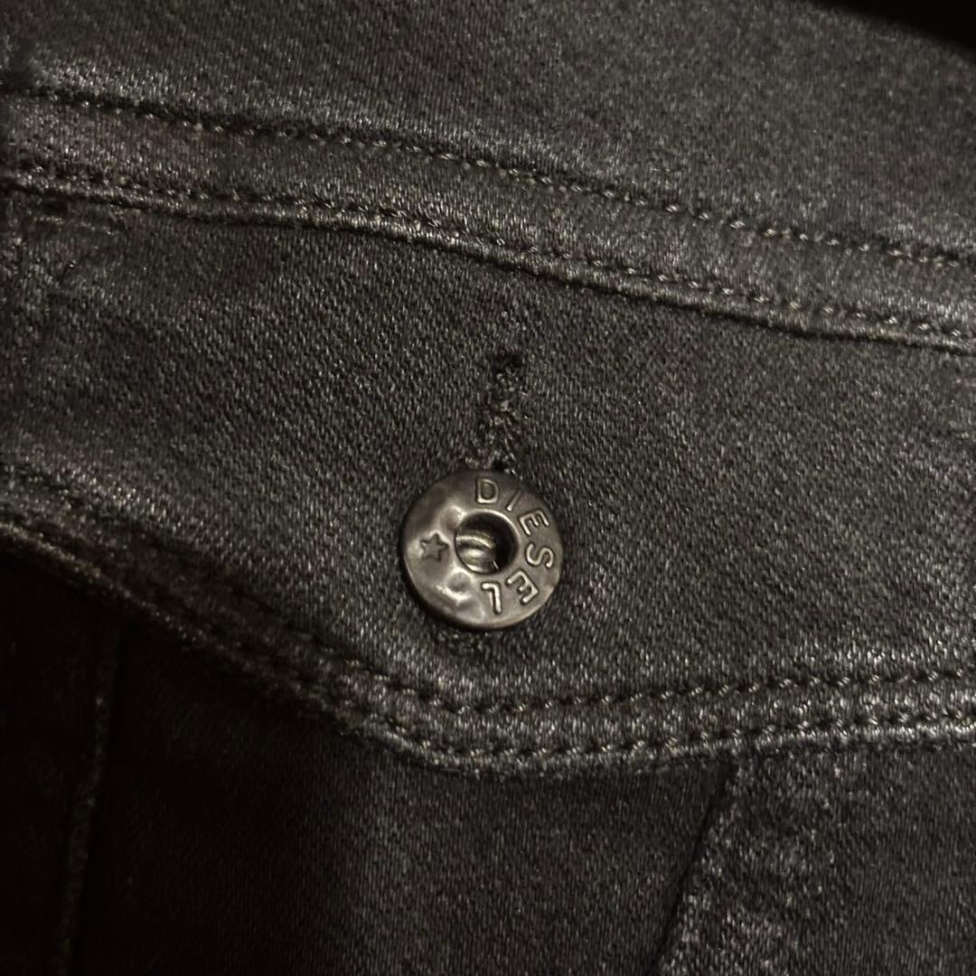diesel archive コーティング　デニムジャケット　ブラック