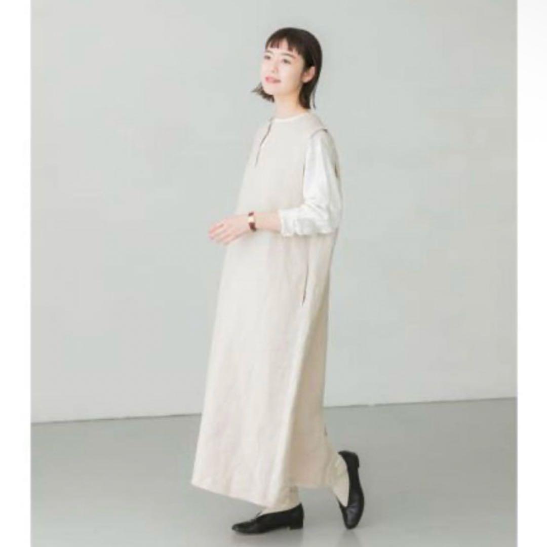 最終値下げ✨かぐれ kagure リネンボックスワンピース ジャンパースカート