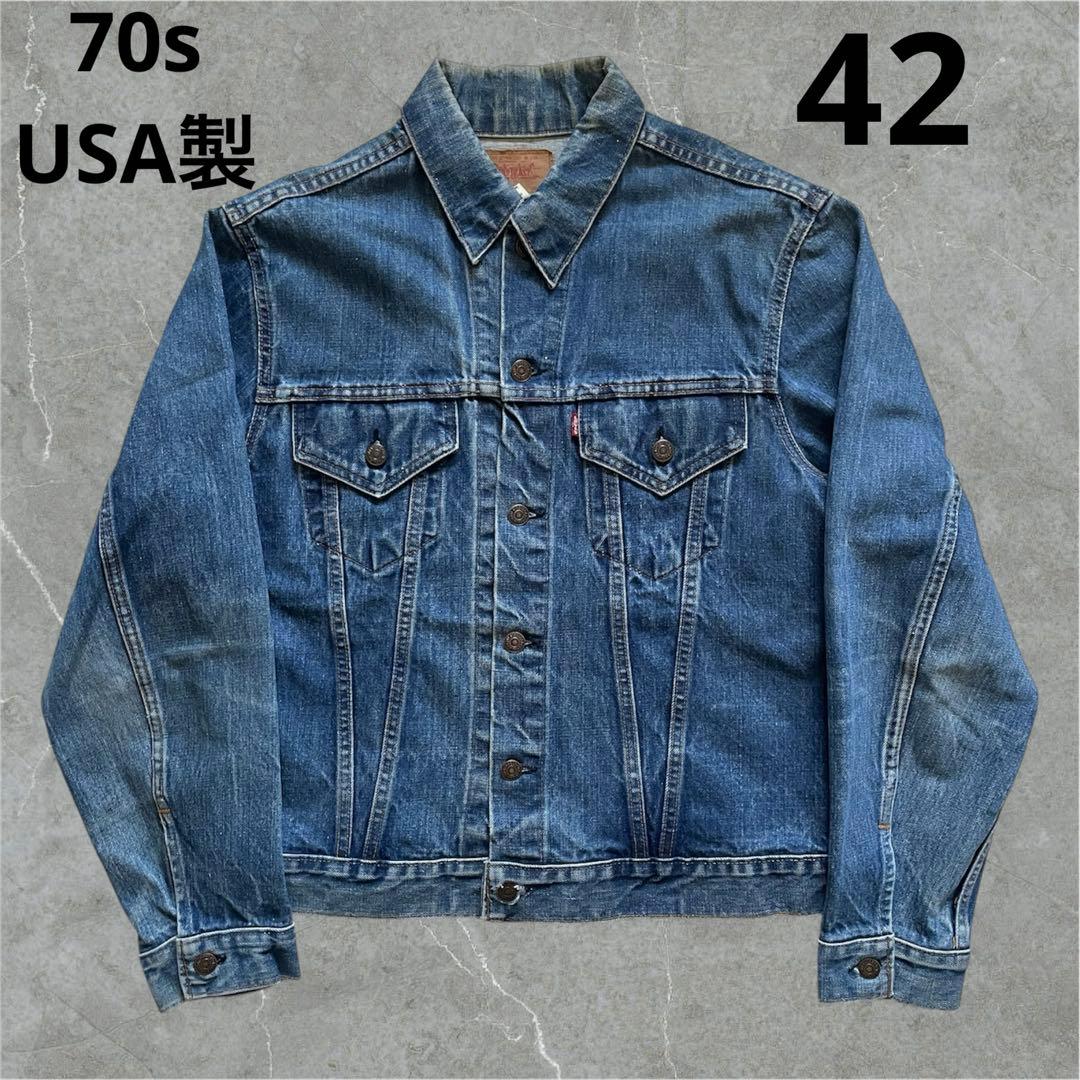 ビッグサイズ 70sリーバイス 70505 USA製 布ケアタグ ビッグE直後