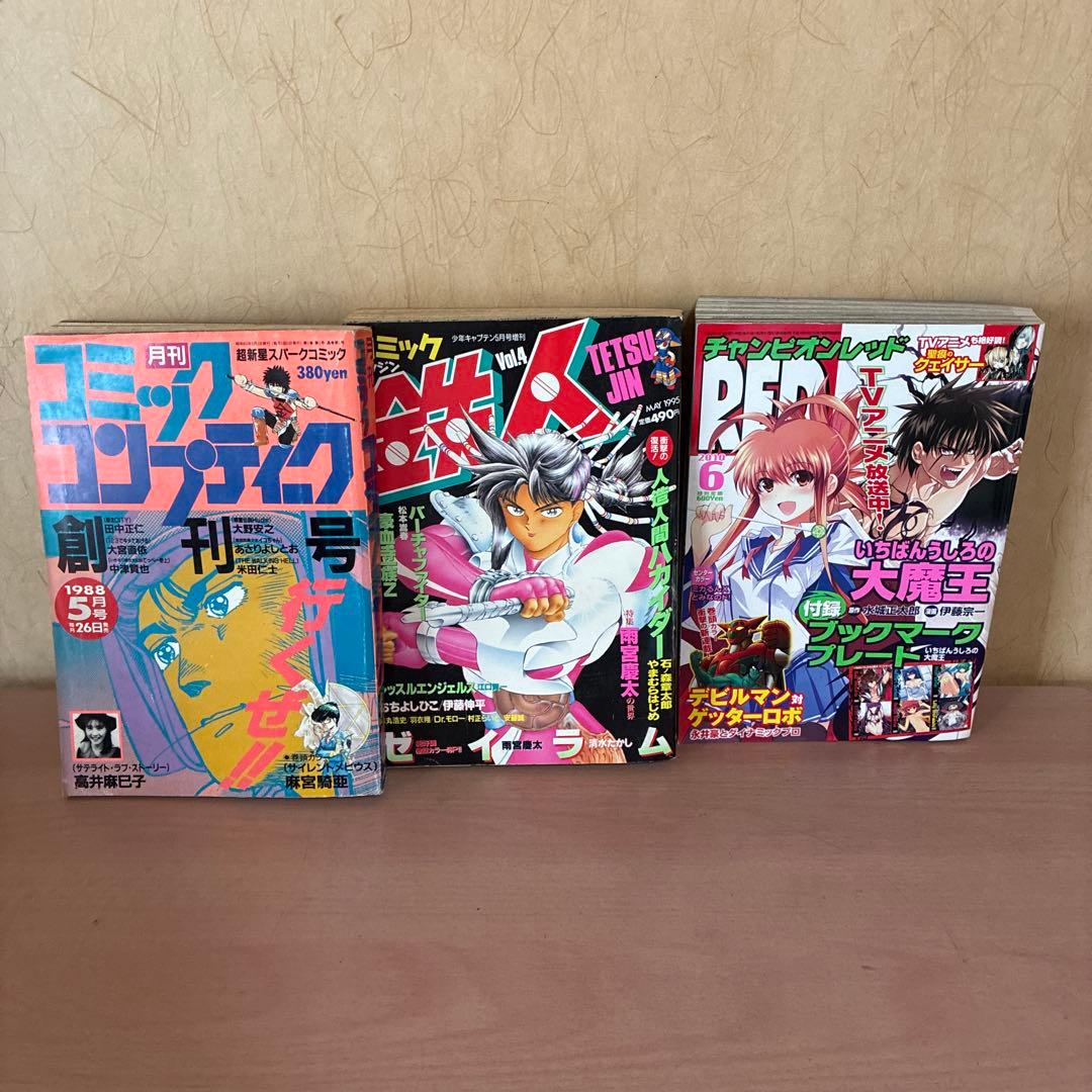 サンデー、フラッパー、ちゃお、チャンピオン、電撃大王、鉄人、フィギュア王等12冊