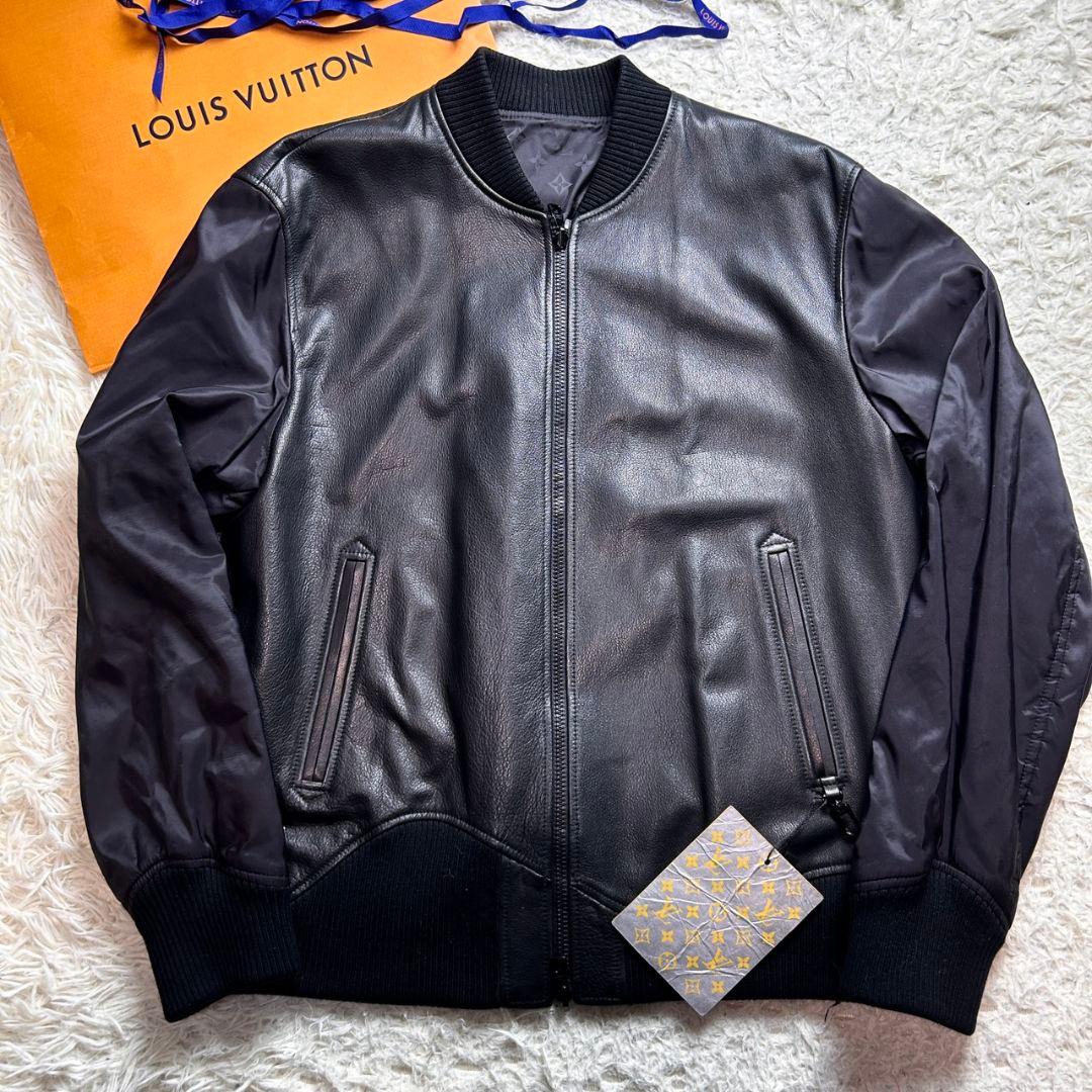 【極美品】LOUIS VUITTON モノグラム リバーシブル 牛革 ジャケット