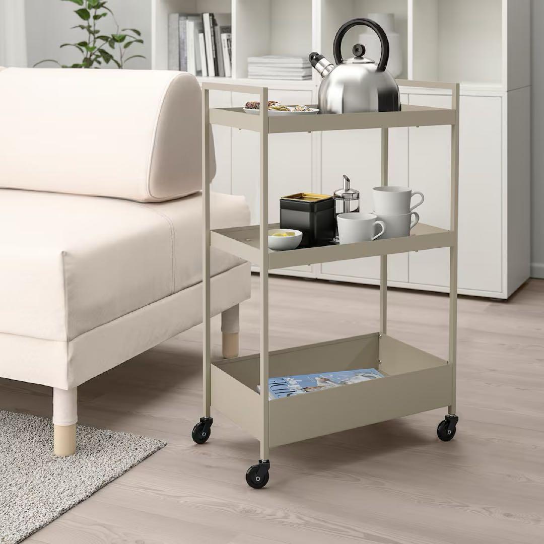 IKEA イケア　新品未使用　ニッサフォース ワゴン　ベージュ