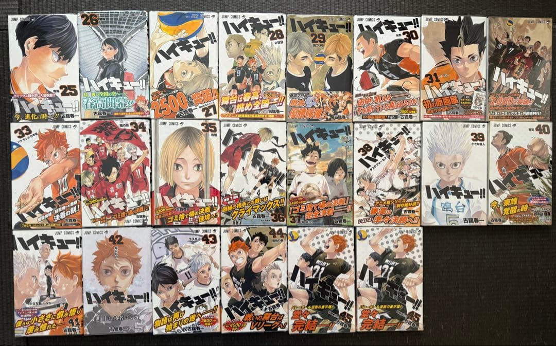 ハイキュー!! 1-45巻 全巻セット ガイドブック 関連本 特典付録