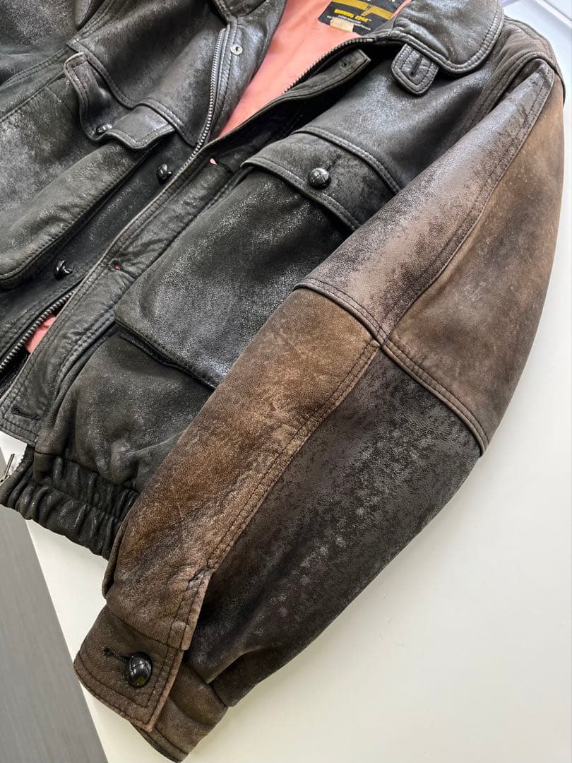 珍品‼︎ London Fog レザーブルゾン 製