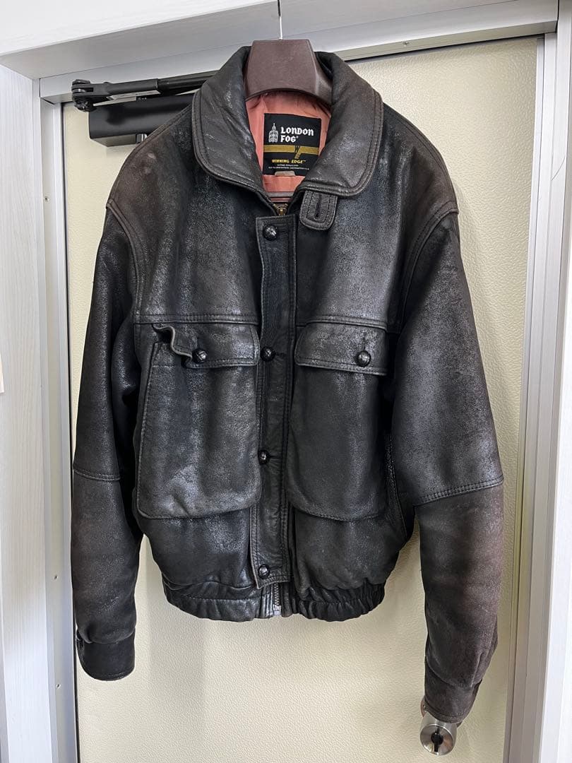 珍品‼︎ London Fog レザーブルゾン 製